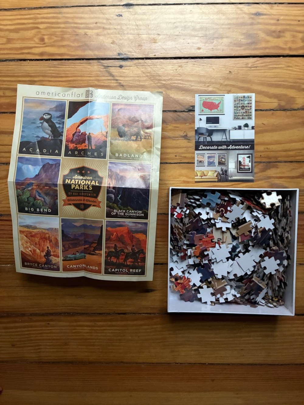 American National Parks Puzzle - Multicolor